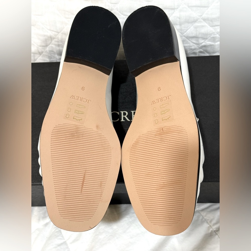 J.Crew Madison ruched loafers in leather sz9 NEW - Picture 9 of 9